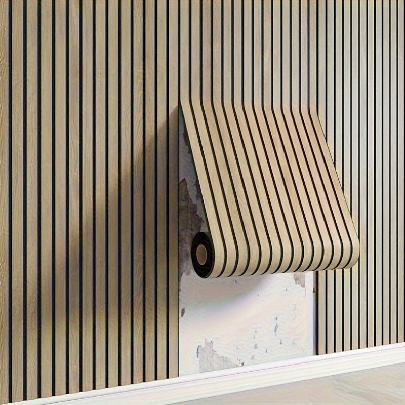 Wood Look Wall Panels, Self-Adhesive 3D PVC Wall Covering for Accent Walls & Living Room-Ridorn