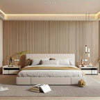 Wood Look Wall Panels, Self-Adhesive 3D PVC Wall Covering for Accent Walls & Living Room-Ridorn