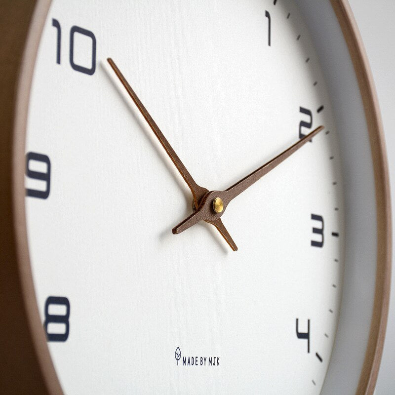 Scandinavian Wooden Wall Clock | Silent Minimalist Design | Ridorn