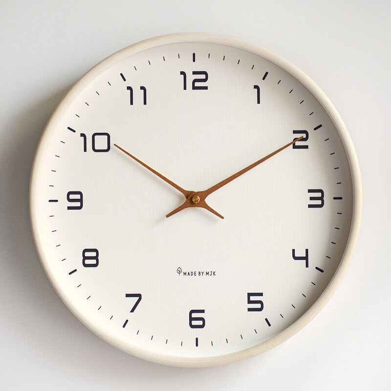 Scandinavian Wooden Wall Clock | Silent Minimalist Design | Ridorn