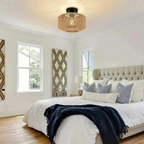 Handwoven Ceiling Lamp | Natural Flush-Mount Lighting | Ridorn