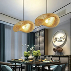 Woven Pendant Light | LED Indoor Hanging Lamp for Dining and Living Room