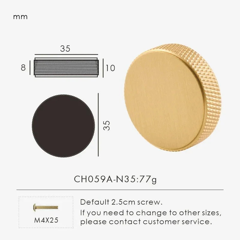 Yngveero Elowencove Knurled Knobs-handles and knobs-Ridorn
